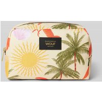 WOUF Kosmetiktasche mit Label-Badge Modell 'Rio' in Sand, Größe 1 von WOUF