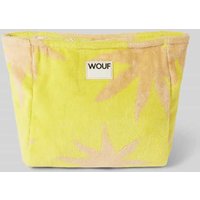 WOUF Kosmetiktasche mit Label-Detail Modell 'Fuerteventura' in GELB, Größe 1 von WOUF
