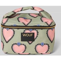 WOUF Kosmetiktasche mit Label-Detail in Schilf, Größe 1 von WOUF