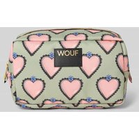 WOUF Kosmetiktasche mit Label-Detail in Schilf, Größe 1 von WOUF