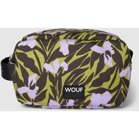 WOUF Kosmetiktasche mit Label-Patch Modell 'Adri' in Oliv, Größe One Size von WOUF