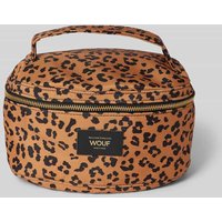 WOUF Kosmetiktasche mit Label-Patch Modell 'Agar' in Camel, Größe 1 von WOUF