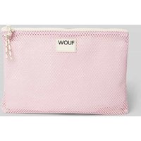 WOUF Kosmetiktasche mit Label-Patch Modell 'Blush' in Rose, Größe 1 von WOUF