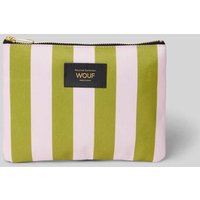 WOUF Kosmetiktasche mit Label-Patch Modell 'Cabana' in Oliv, Größe 1 von WOUF