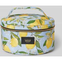 WOUF Kosmetiktasche mit Label-Patch Modell 'Capri' in Hellblau, Größe 1 von WOUF