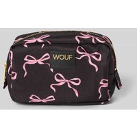 WOUF Kosmetiktasche mit Label-Patch Modell 'Juliette' in Black, Größe 1 von WOUF