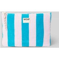 WOUF Kosmetiktasche mit Label-Patch Modell 'Lanzarote' in Petrol, Größe 1 von WOUF