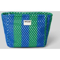 WOUF Kosmetiktasche mit Label-Patch Modell 'Mistral' in Gruen, Größe 1 von WOUF