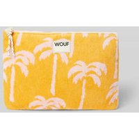 WOUF Kosmetiktasche mit Label-Patch Modell 'Tenerife' in Orange, Größe 1 von WOUF