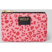 WOUF Kosmetiktasche mit Logo-Patch Modell 'Roar' in Pink, Größe 1 von WOUF