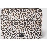 WOUF Laptoptasche mit Animal-Print Modell 'Cleo' in Sand, Größe One Size von WOUF