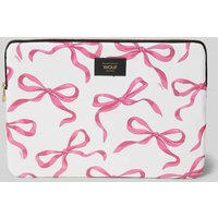 WOUF Laptoptasche mit Label-Badge Modell 'Rita' in Rosa, Größe 1 von WOUF