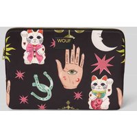 WOUF Laptoptasche mit Label-Detail Modell 'Fortuna' in Black, Größe 1 von WOUF
