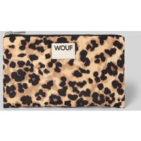 WOUF Pouch mit Label-Patch Modell 'Feline' in Mittelbraun, Größe 1 von WOUF
