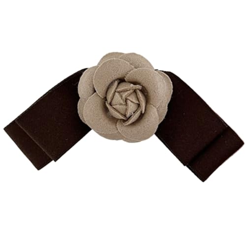 Teens Haarspange Blume Kamelie Haarnadel Pony Clip Haarnadel Kopfschmuck für Frauen Mädchen Damen von WOURRD