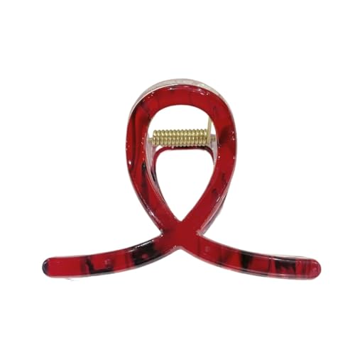 Minimalistische Scrunchies und elastische Strass-Haarbänder für Frauen Mädchen Designer Haarschmuck (Red 7cm) von WOVSTNOV