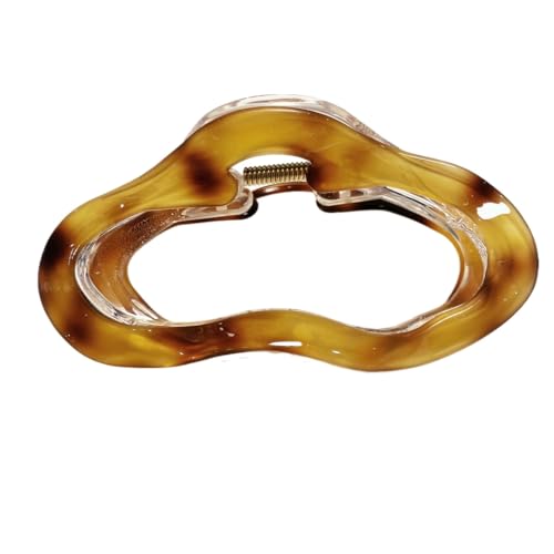 Starker Halt und rutschfeste Haarkrallenclips für Frauen und Mädchen Handgemachte Haarkrallenclips und Barrettes (Amber 10cm) von WOVSTNOV