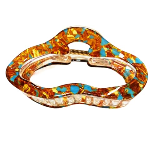 Starker Halt und rutschfeste Haarkrallenclips für Frauen und Mädchen Handgemachte Haarkrallenclips und Barrettes (Camouflage 10cm) von WOVSTNOV