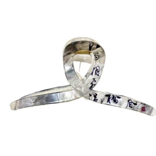 Starker Halt und rutschfeste Haarkrallenclips für Frauen und Mädchen Handgemachte Haarkrallenclips und Barrettes (Gradual change black 11cm) von WOVSTNOV