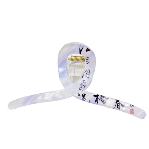 Starker Halt und rutschfeste Haarkrallenclips für Frauen und Mädchen Handgemachte Haarkrallenclips und Barrettes (Gradual change purple 11cm) von WOVSTNOV