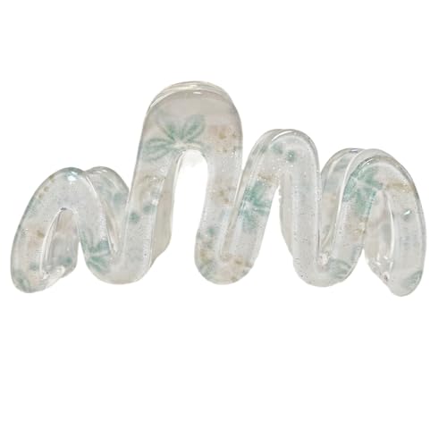 Starker Halt und rutschfeste Haarkrallenclips für Frauen und Mädchen Handgemachte Haarkrallenclips und Barrettes (Green 10cm) von WOVSTNOV
