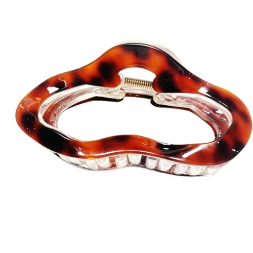 Starker Halt und rutschfeste Haarkrallenclips für Frauen und Mädchen Handgemachte Haarkrallenclips und Barrettes (Red 10cm) von WOVSTNOV