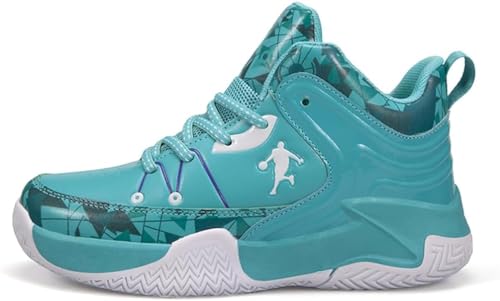 WOWEI Basketballschuhe für Jungen Kinder Turnschuhe Outdoor Basketballschuhe für Mädchen Jungen Sportschuhe Leicht Atmungsaktive Turnschuhe Sneaker Walkingschuhe Unisex (CXB-A21, 35EU) von WOWEI