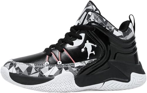 WOWEI Basketballschuhe für Jungen Kinder Turnschuhe Outdoor Basketballschuhe für Mädchen Jungen Sportschuhe Leicht Atmungsaktive Turnschuhe Sneaker Walkingschuhe Unisex (CXB-A22, 32EU) von WOWEI