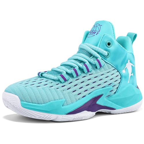 WOWEI Basketballschuhe für Jungen Kinder Turnschuhe Outdoor Basketballschuhe für Mädchen Jungen Sportschuhe Leicht Atmungsaktive Turnschuhe Sneaker Walkingschuhe Unisex (CXB-A30, 40EU) von WOWEI