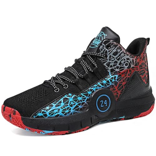 WOWEI Basketballschuhe für Jungen Kinder Turnschuhe Outdoor Basketballschuhe für Mädchen Jungen Sportschuhe Leicht Atmungsaktive Turnschuhe Sneaker Walkingschuhe Unisex (CXB-G3, 36EU) von WOWEI