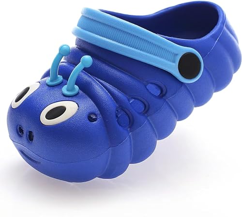 WOWEI Clogs Pantoletten Kinder Gartenschuhe für Jungen Mädchen Rutschfeste Gartenclogs Dinosaurier Pantoffeln Kinder Sandalen Badeschuhe Gummi Hausschuhe Latschen Unisex (Clogs-A4, 28EU) von WOWEI