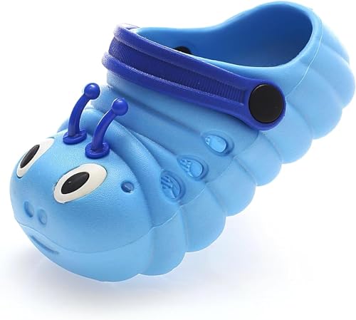 WOWEI Clogs Pantoletten Kinder Gartenschuhe für Jungen Mädchen rutschfeste Gartenclogs Dinosaurier Pantoffeln Kinder Sandalen Badeschuhe Gummi Hausschuhe Latschen Unisex (Clogs-A3, 27EU) von WOWEI