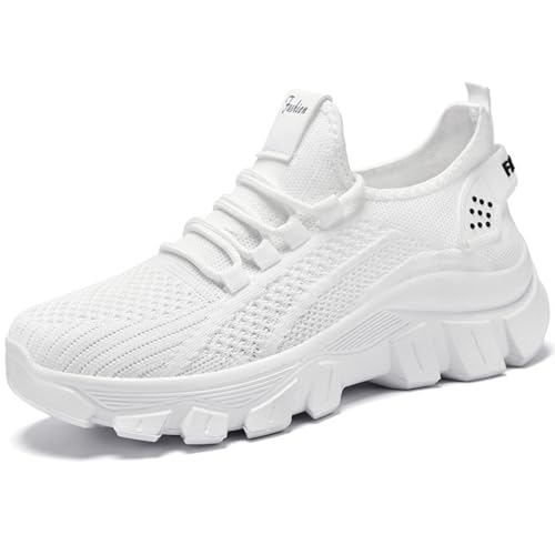 WOWEI Damen Laufschuhe Turnschuhe Sportschuhe Sneaker Running Tennis Schuhe Leichtgewichts Atmungsaktiv Frauen Straßenlaufschuhe Walkingschuhe Outdoor Fitness Jogging (Jog-K10, 37EU) von WOWEI