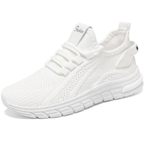 WOWEI Damen Laufschuhe Turnschuhe Sportschuhe Sneaker Running Tennis Schuhe Leichtgewichts Atmungsaktiv Frauen Straßenlaufschuhe Walkingschuhe Outdoor Fitness Jogging (Jog-K24, 41EU) von WOWEI