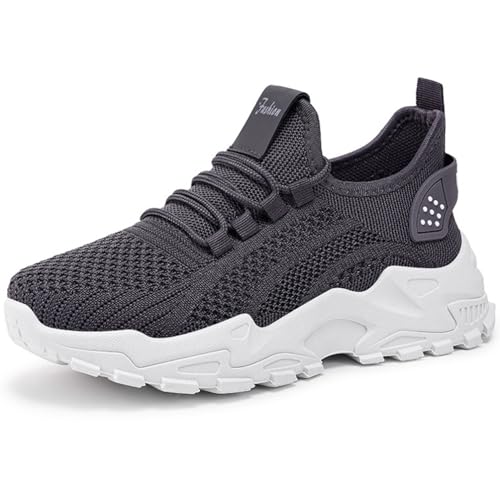 WOWEI Damen Laufschuhe Turnschuhe Sportschuhe Sneaker Running Tennis Schuhe Leichtgewichts Atmungsaktiv Frauen Straßenlaufschuhe Walkingschuhe Outdoor Fitness Jogging (Jog-K7, 43EU) von WOWEI