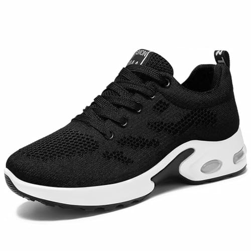WOWEI Damen Sneaker Atmungsaktiv Laufschuhe Damen Turnschuhe Schnürer Leichte Stoßfest Mode Sportschuhe Walkingschuhe Straßenlaufschuhe Outdoor Athletisch Sneaker (Lauf-T10, 42EU) von WOWEI