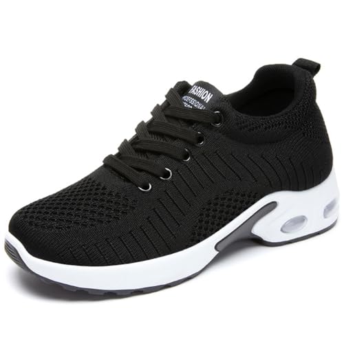 WOWEI Damen Sneaker Atmungsaktiv Laufschuhe Damen Turnschuhe Schnürer Leichte Stoßfest Mode Sportschuhe Walkingschuhe Straßenlaufschuhe Outdoor Athletisch Sneaker (Lauf-T17, 40EU) von WOWEI