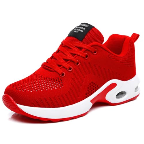 WOWEI Damen Sneaker Atmungsaktiv Laufschuhe Damen Turnschuhe Schnürer Leichte Stoßfest Mode Sportschuhe Walkingschuhe Straßenlaufschuhe Outdoor Athletisch Sneaker (Lauf-T27, 39EU) von WOWEI