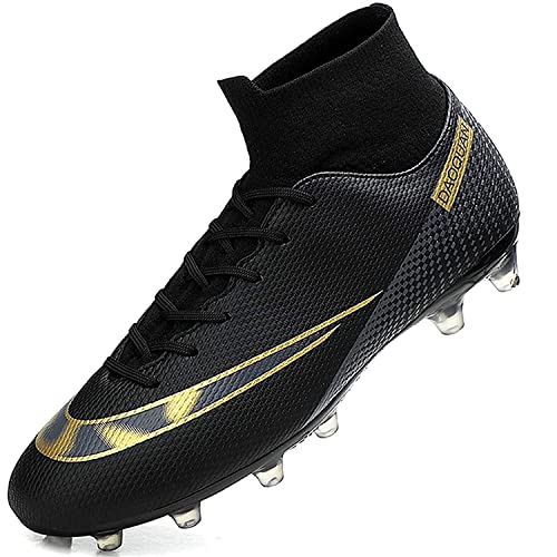 WOWEI Fußballschuhe Herren High Top Spike Cleats Outdoor Athletics Spikes Professionelle Fußballschuhe Trainingsschuhe Kinder Herren Turnschuhe Sport Fußball Stiefel (38EU) von WOWEI