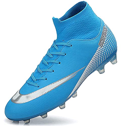 WOWEI Fußballschuhe Herren High Top Spike Cleats Outdoor Athletics Spikes Professionelle Fußballschuhe Trainingsschuhe Kinder Herren Turnschuhe Sport Fußball Stiefel (42EU) von WOWEI