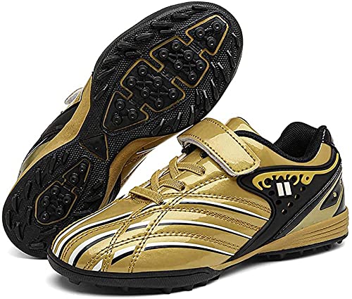 WOWEI Fußballschuhe Kinder FG/TF Fussballschuhe für Jungen Low Top TF Spike Cleats Athletics Sportschuhe Outdoor Professionelle Fußballschuh Trainingsschuhe Für Unisex-Kinder (32EU) von WOWEI