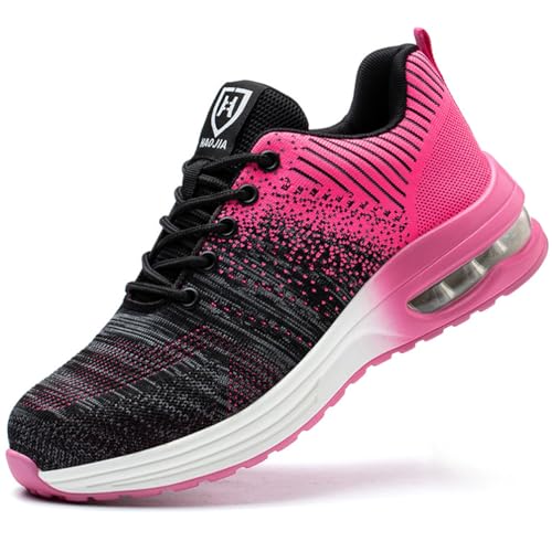 WOWEI Sicherheitsschuhe Arbeitsschuhe Herren Damen Leichte Atmungsaktive Sportliche Stahlkappenschuhe Schutzschuhe rutschfeste Sicherheit Sneaker mit Stahlkappe (Schuhe-5, 36EU) von WOWEI