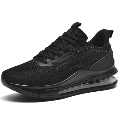 WOWEI Sportschuhe Turnschuhe Herren mit Luftkissen Laufschuhe Dämpfung Profilsohle Sneaker Atmungsaktiv Leichte Schuhe Joggingschuhe Straßenlaufschuhe Walkingschuhe Fitnessschuhe (Schuhe-11, 45EU) von WOWEI