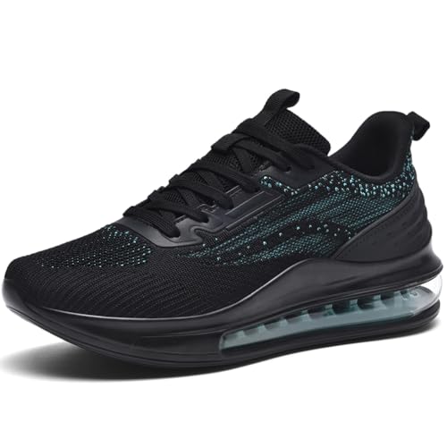 WOWEI Sportschuhe Turnschuhe Herren mit Luftkissen Laufschuhe Dämpfung Profilsohle Sneaker Atmungsaktiv Leichte Schuhe Joggingschuhe Straßenlaufschuhe Walkingschuhe Fitnessschuhe (Schuhe-12, 43EU) von WOWEI