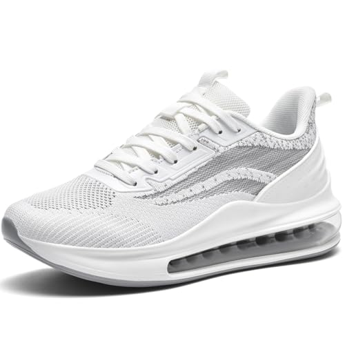 WOWEI Sportschuhe Turnschuhe Herren mit Luftkissen Laufschuhe Dämpfung Profilsohle Sneaker Atmungsaktiv Leichte Schuhe Joggingschuhe Straßenlaufschuhe Walkingschuhe Fitnessschuhe (Schuhe-13, 39EU) von WOWEI