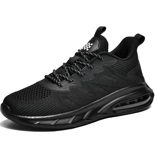 WOWEI Sportschuhe Turnschuhe Herren mit Luftkissen Laufschuhe Dämpfung Profilsohle Sneaker Atmungsaktiv Leichte Schuhe Joggingschuhe Straßenlaufschuhe Walkingschuhe Fitnessschuhe (Schuhe-14, 46EU) von WOWEI
