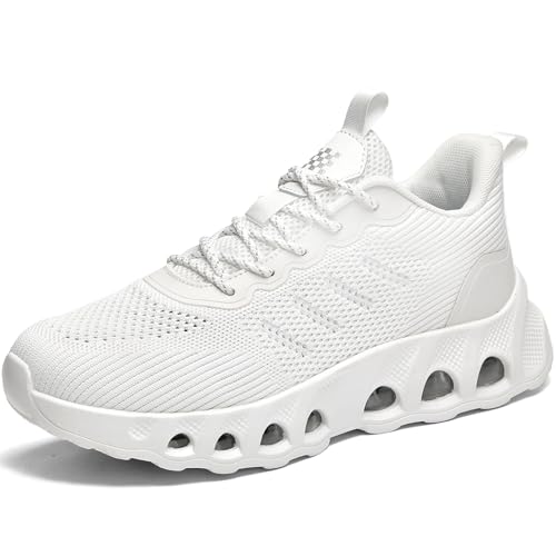 WOWEI Sportschuhe Turnschuhe Herren mit Luftkissen Laufschuhe Dämpfung Profilsohle Sneaker Atmungsaktiv Leichte Schuhe Joggingschuhe Straßenlaufschuhe Walkingschuhe Fitnessschuhe (Schuhe-19, 45EU) von WOWEI