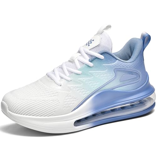 WOWEI Sportschuhe Turnschuhe Herren mit Luftkissen Laufschuhe Dämpfung Profilsohle Sneaker Atmungsaktiv Leichte Schuhe Joggingschuhe Straßenlaufschuhe Walkingschuhe Fitnessschuhe (Schuhe-22, 42EU) von WOWEI