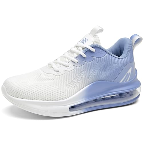 WOWEI Sportschuhe Turnschuhe Herren mit Luftkissen Laufschuhe Dämpfung Profilsohle Sneaker Atmungsaktiv Leichte Schuhe Joggingschuhe Straßenlaufschuhe Walkingschuhe Fitnessschuhe (Schuhe-23, 47EU) von WOWEI