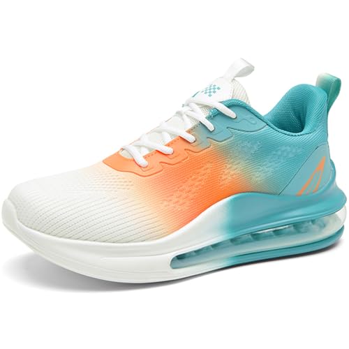 WOWEI Sportschuhe Turnschuhe Herren mit Luftkissen Laufschuhe Dämpfung Profilsohle Sneaker Atmungsaktiv Leichte Schuhe Joggingschuhe Straßenlaufschuhe Walkingschuhe Fitnessschuhe (Schuhe-24, 43EU) von WOWEI